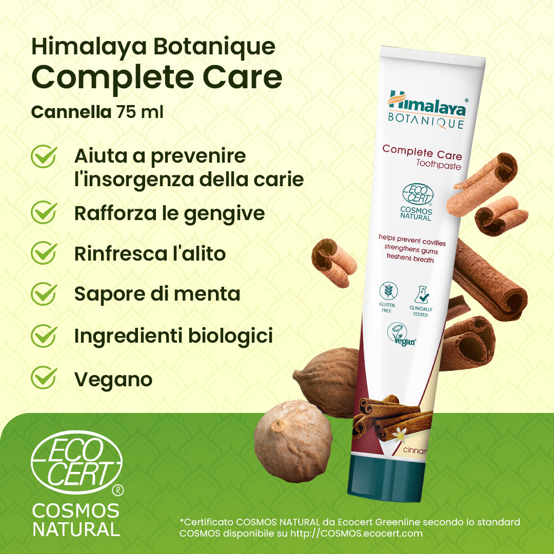 Dentifricio Himalaya Botanique Complete Care - Cannella 75 ml