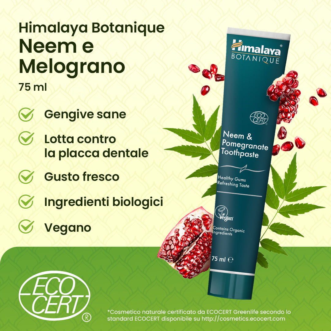 Dentifricio Himalaya Botanique Neem & Pomegranate 75 ml