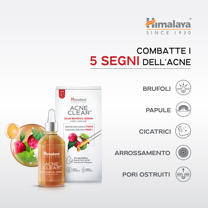 Himalaya Acne Clear+ Siero anti-cicatrici