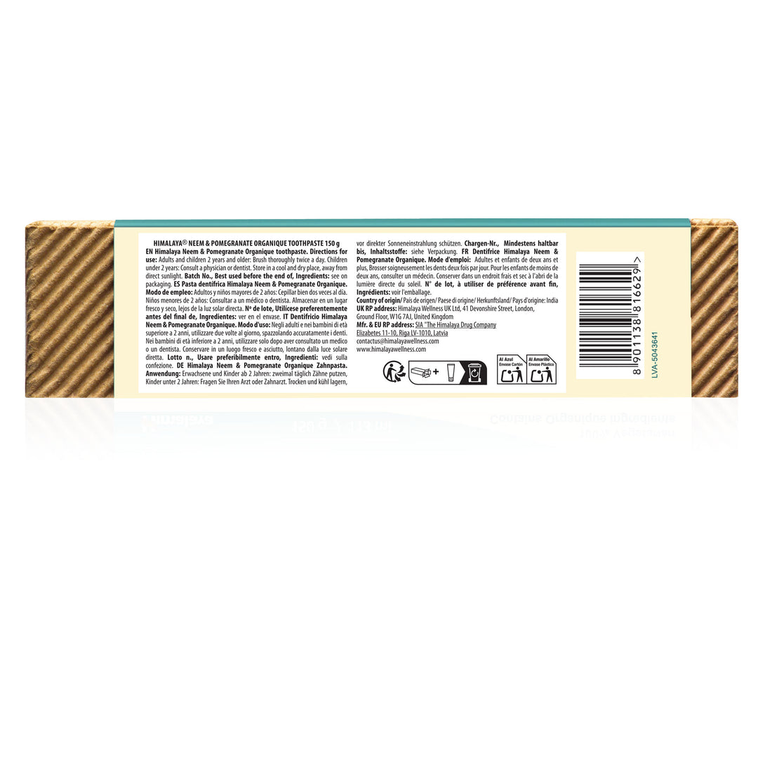Himalaya BOTANIQUE Dentifricio a base di Neem e melograno - 150 g