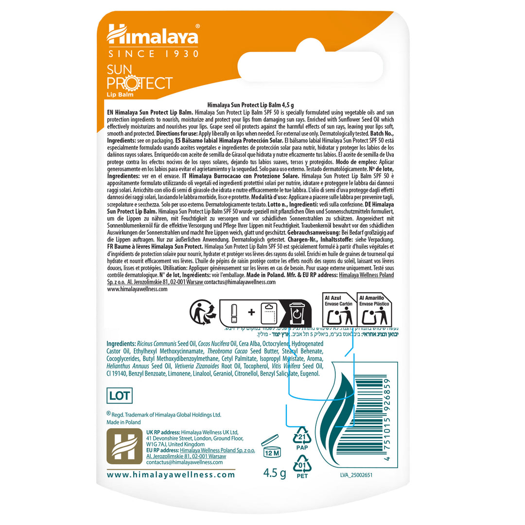 Himalaya Balsamo labbra Sun Protect, 4.5 g