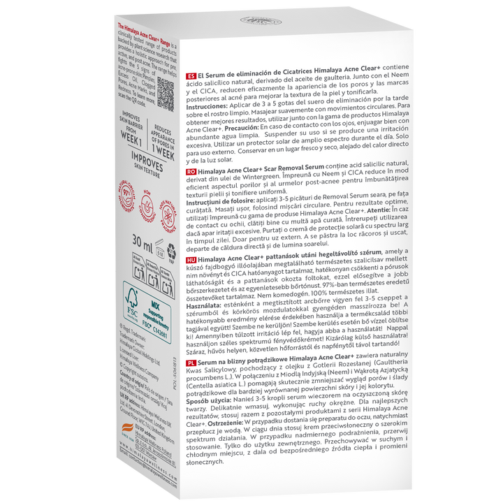 Himalaya Acne Clear+ Siero anti-cicatrici