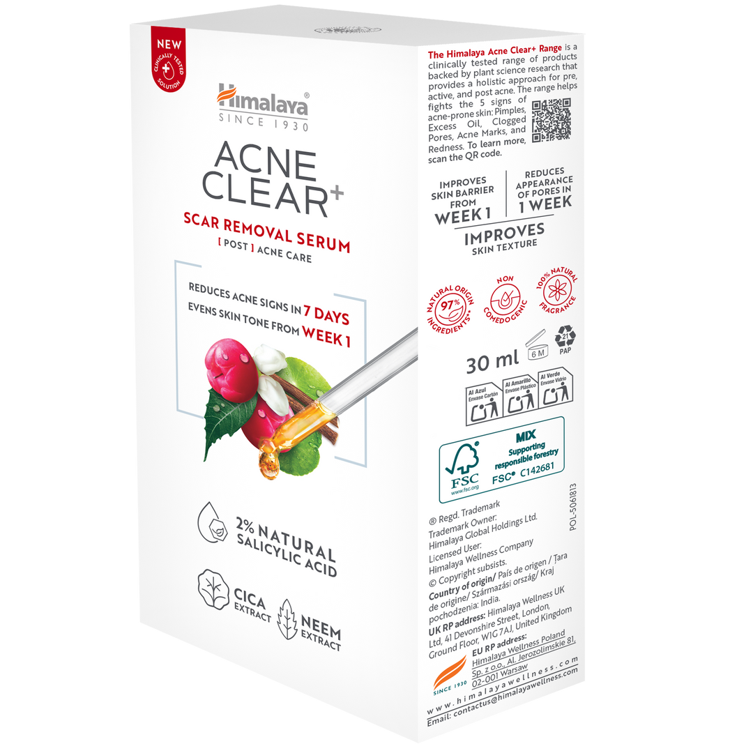 Himalaya Acne Clear+ Siero anti-cicatrici