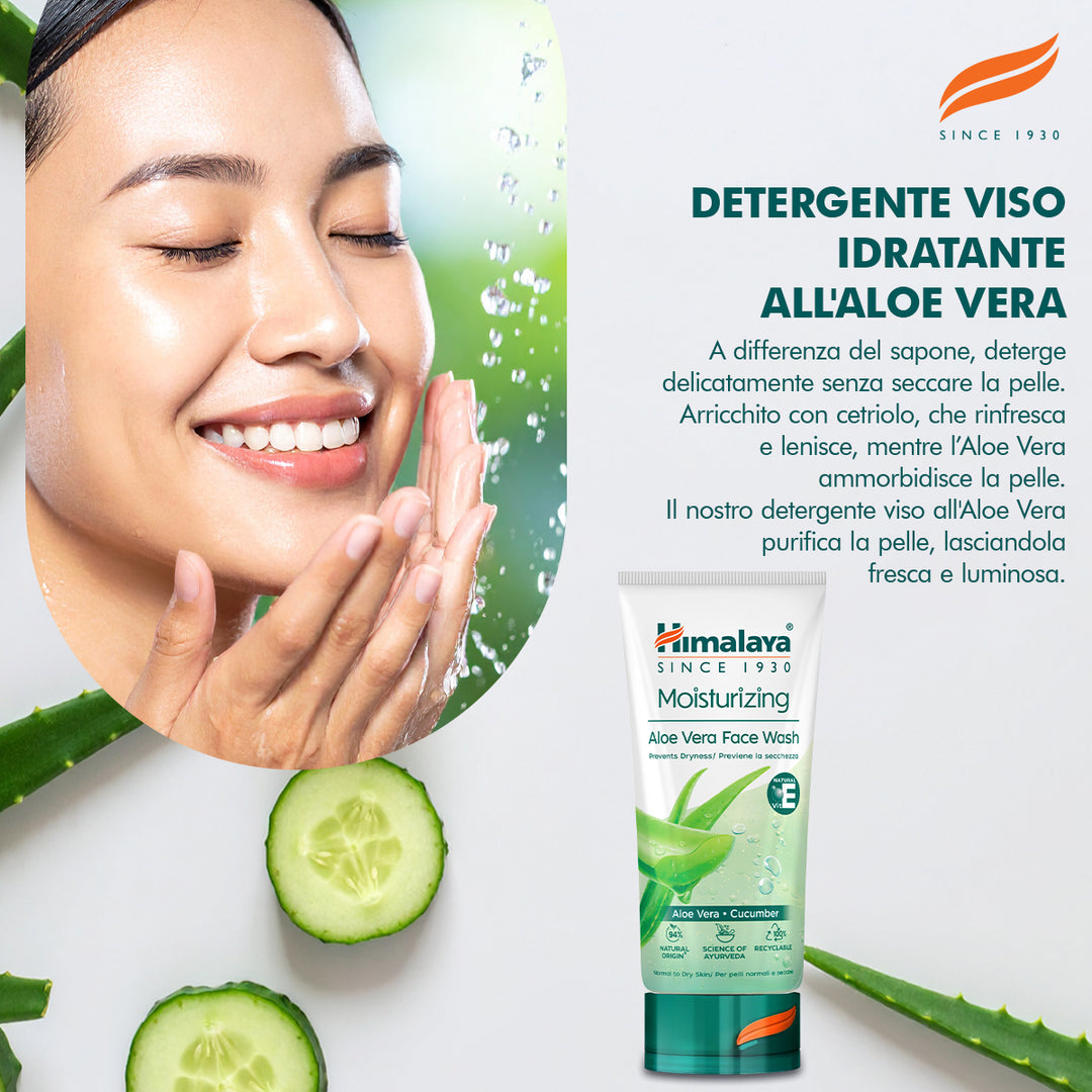 HIMALAYA DETERGENTE VISO IDRATANTE ALL'ALOE VERA 150ML