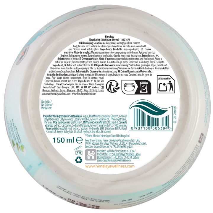 Crema nutriente per pelle