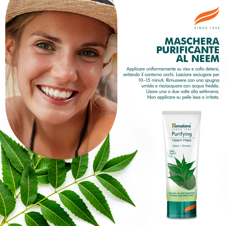 Maschera purificante al neem