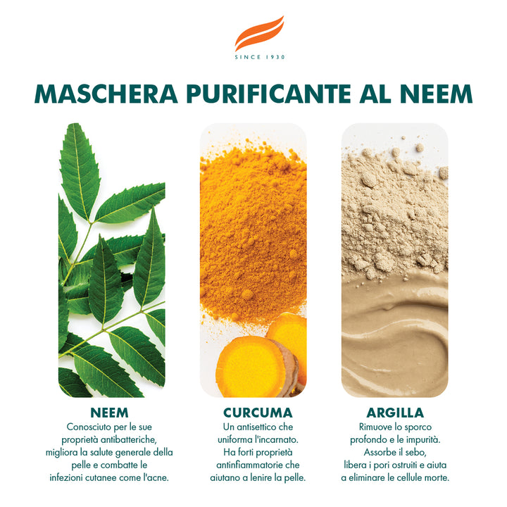 Maschera purificante al neem