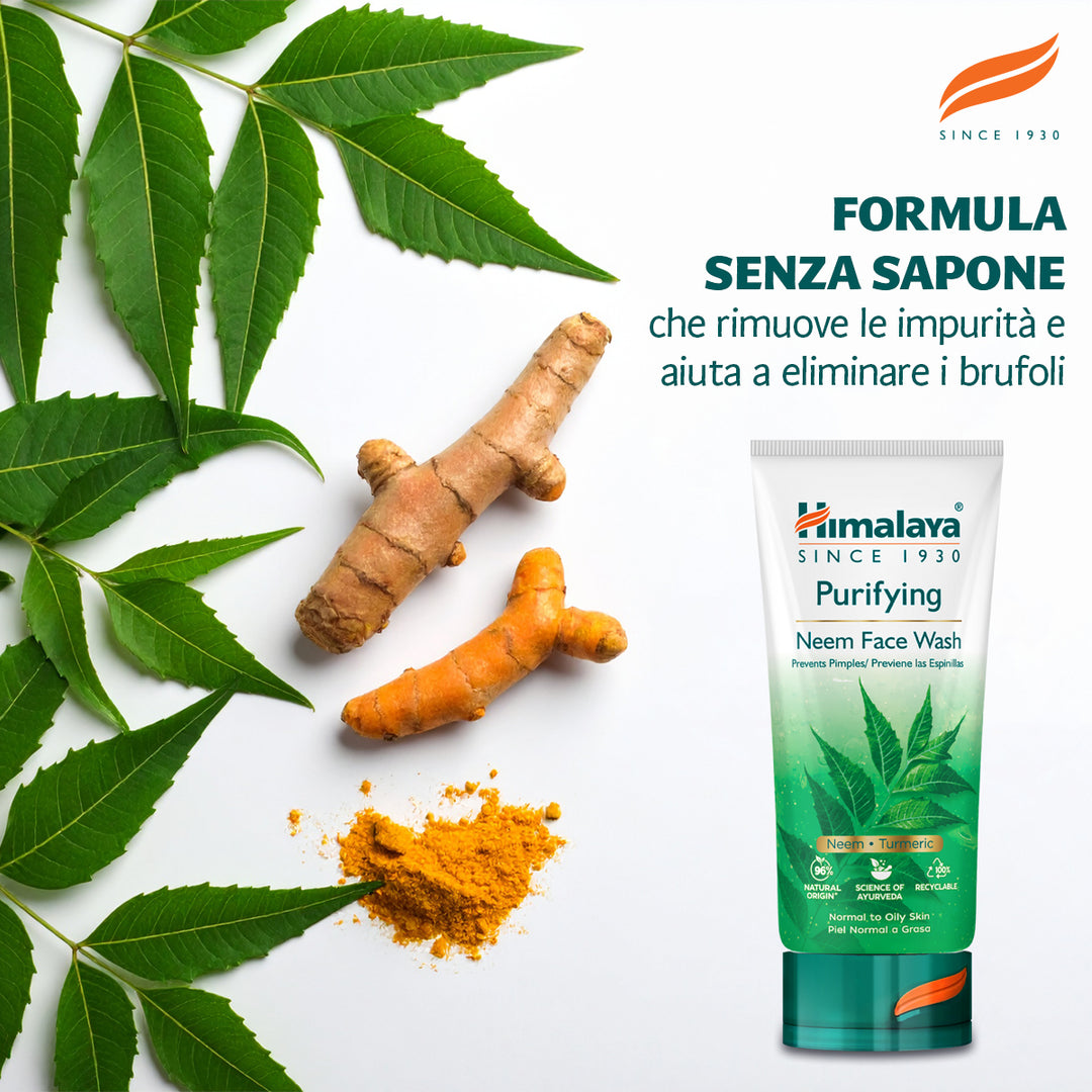 Detergente viso purificante a base di Neem