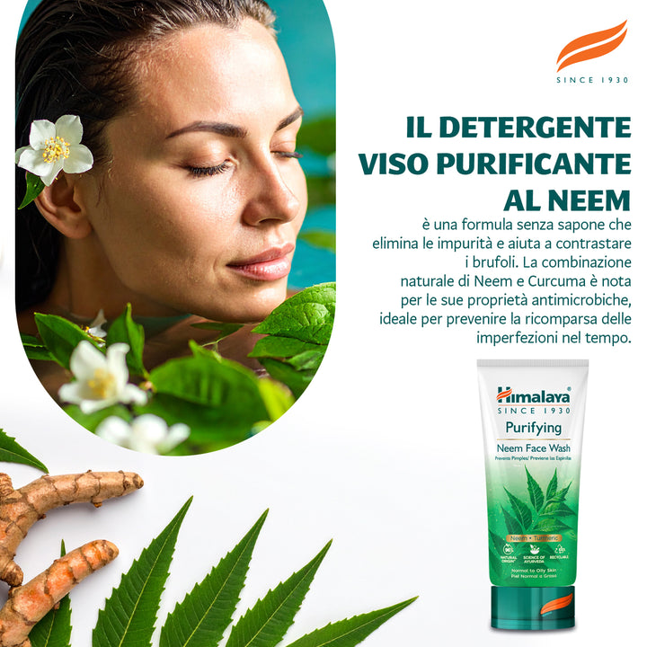 Detergente viso purificante a base di Neem