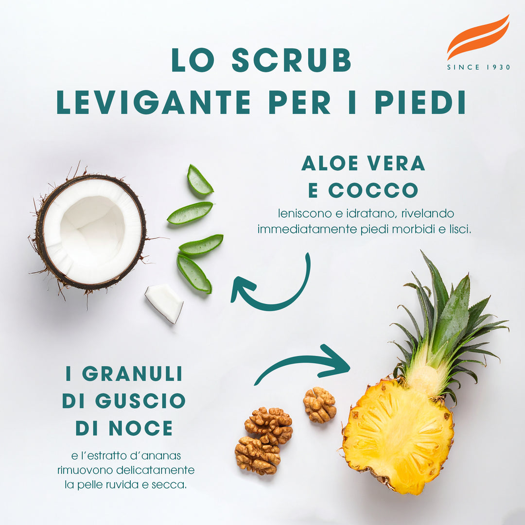 Scrub levigante per piedi