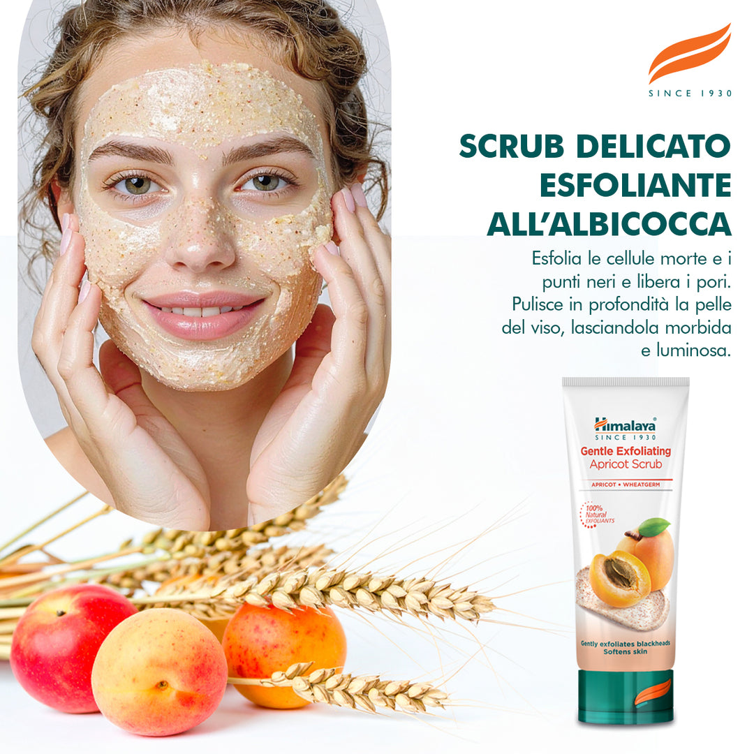Scrub esfoliante delicato con albicocca