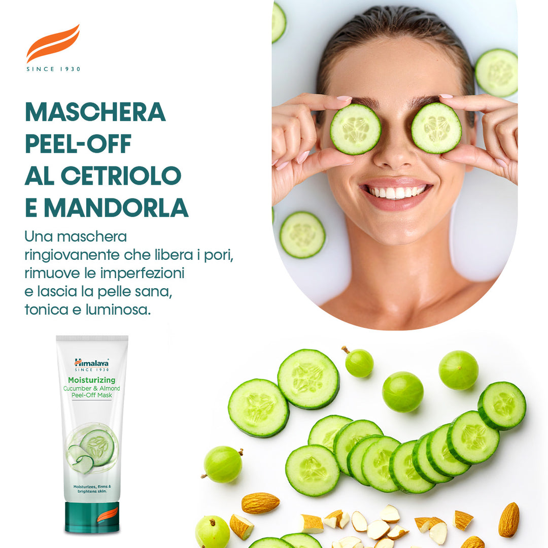 Maschera idratante al cetriolo e alla mandorla