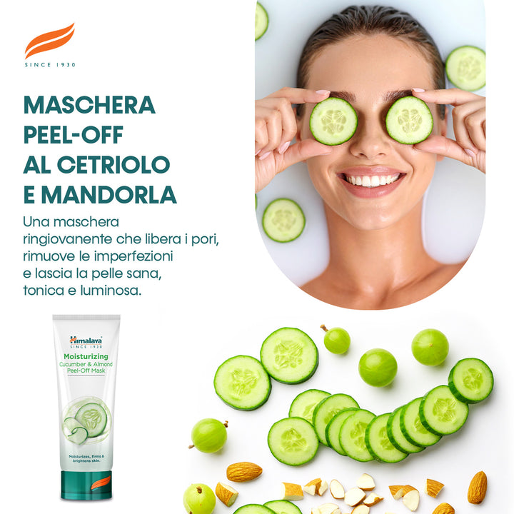 Maschera idratante al cetriolo e alla mandorla