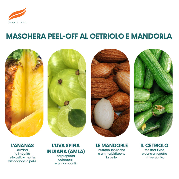 Maschera idratante al cetriolo e alla mandorla