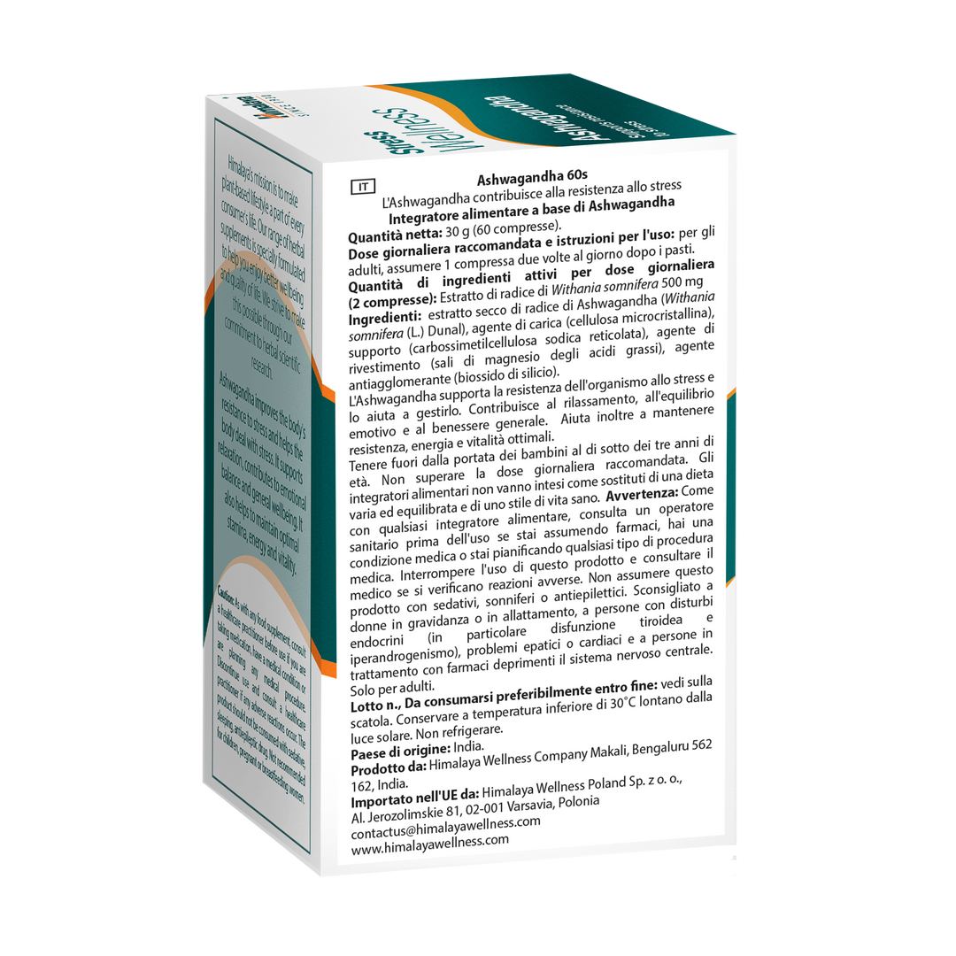 Himalaya Stress Wellness Ashvagandha - 60 Compresse