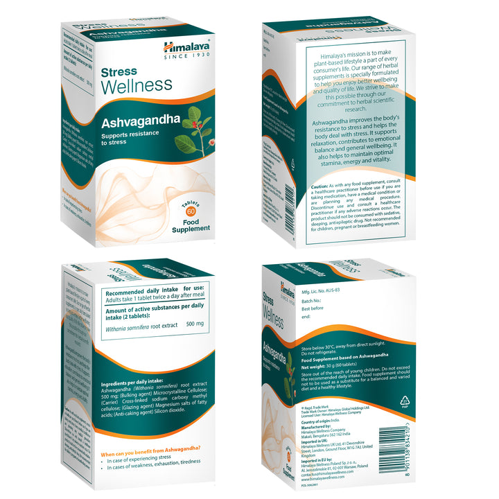 Himalaya Stress Wellness Ashvagandha - 60 Compresse