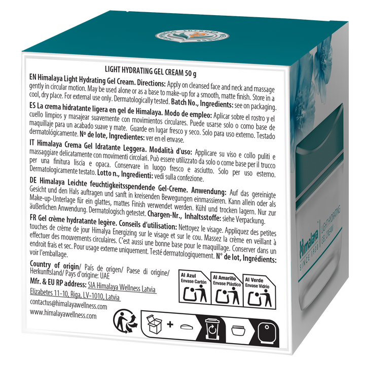 Crema gel idratante leggera