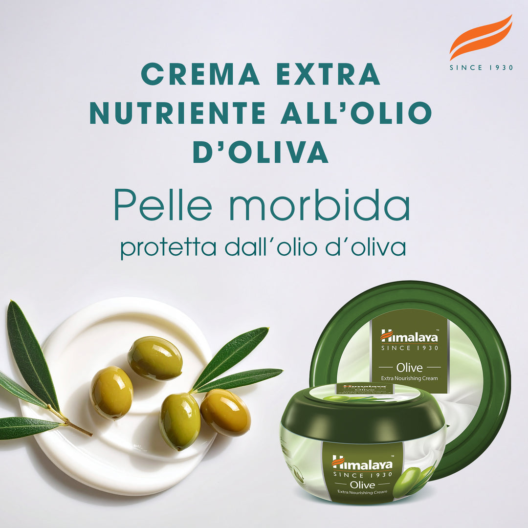 Crema ad alta azione nutriente a base di olio di oliva