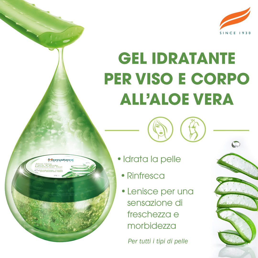 Gel idratante viso e corpo a base di Aloe Vera