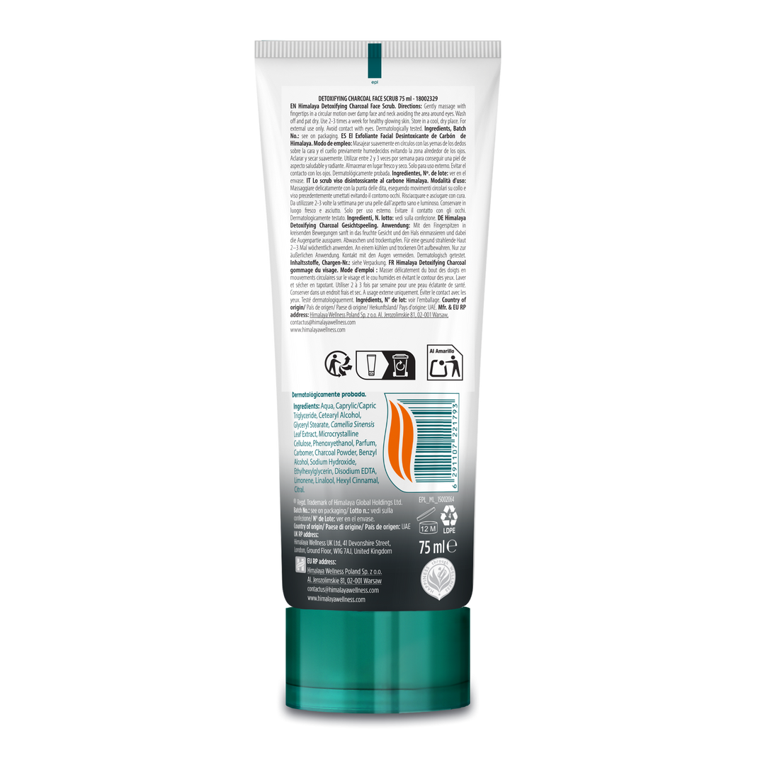 Scrub disintossicante al carbone vegetale