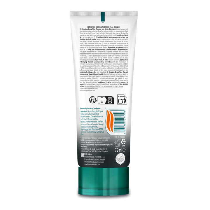 Scrub disintossicante al carbone vegetale