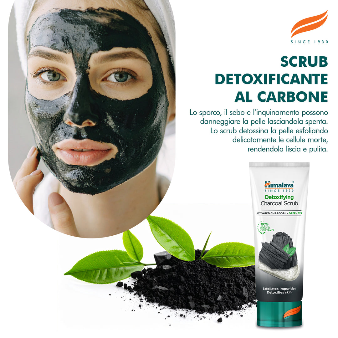 Scrub disintossicante al carbone vegetale