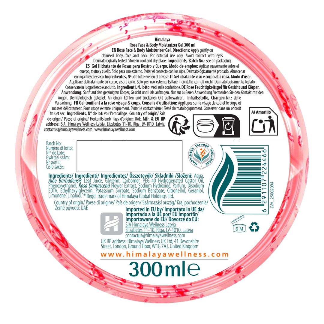 HIMALAYA GEL IDRATANTE VISO E CORPO ALLA ROSA 300ML