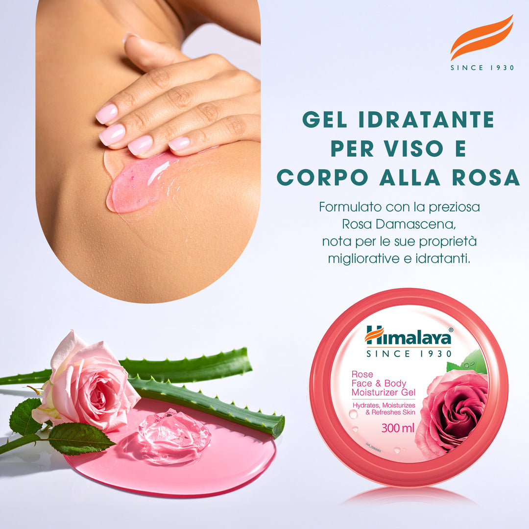 HIMALAYA GEL IDRATANTE VISO E CORPO ALLA ROSA 300ML