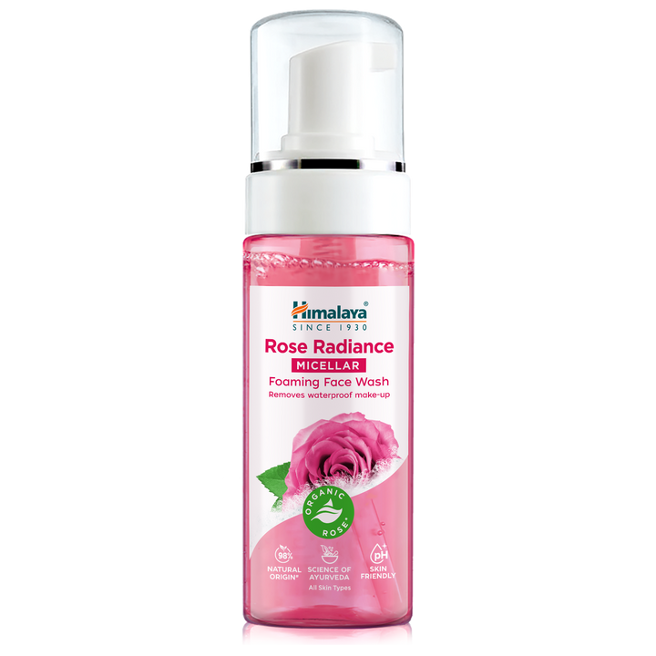 HIMALAYA MOUSSE DETERGENTE VISO MICELLARE ILLUMINANTE ALLA ROSA 150ML