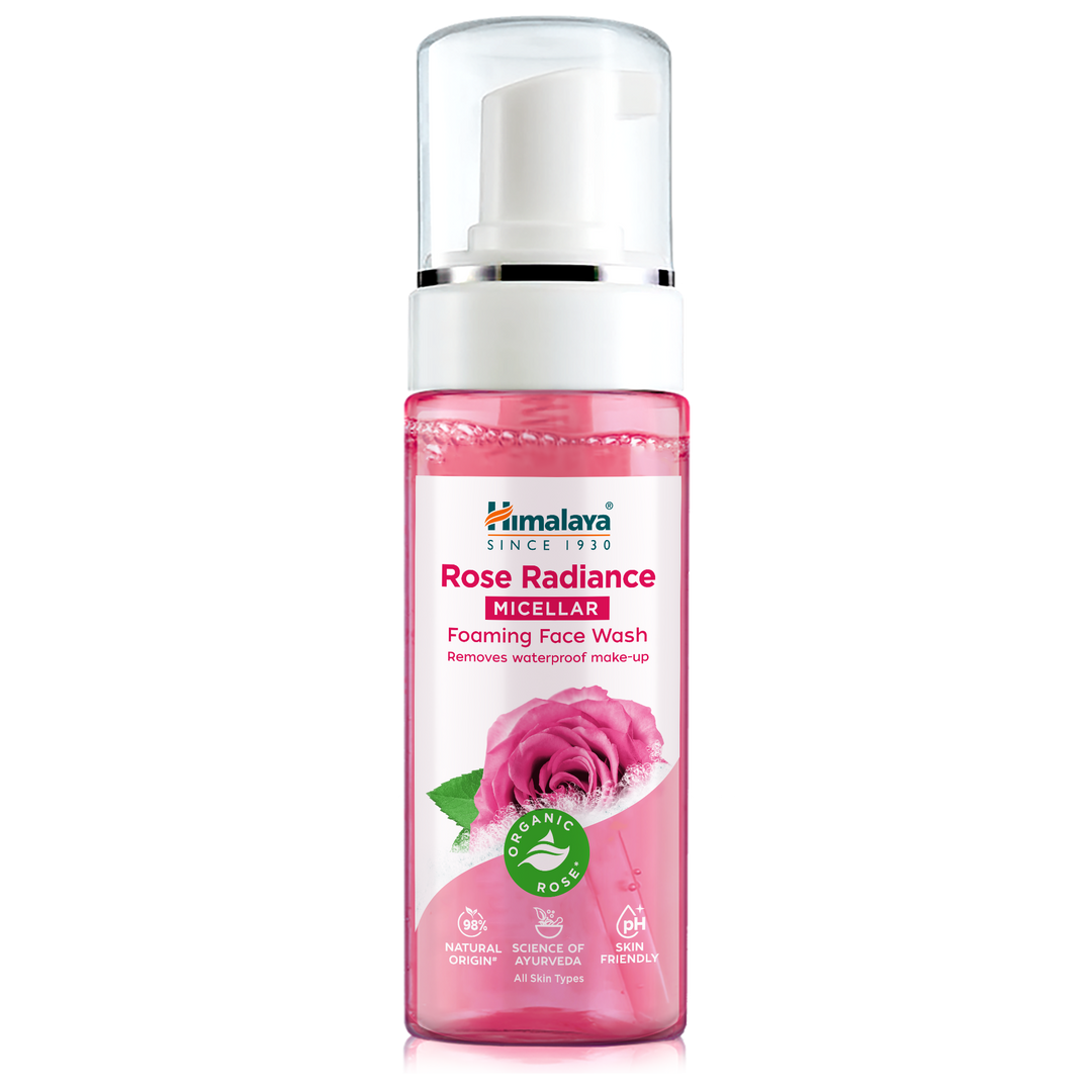 🎁 HIMALAYA MOUSSE DETERGENTE VISO MICELLARE ILLUMINANTE ALLA ROSA 150ML (100% off)
