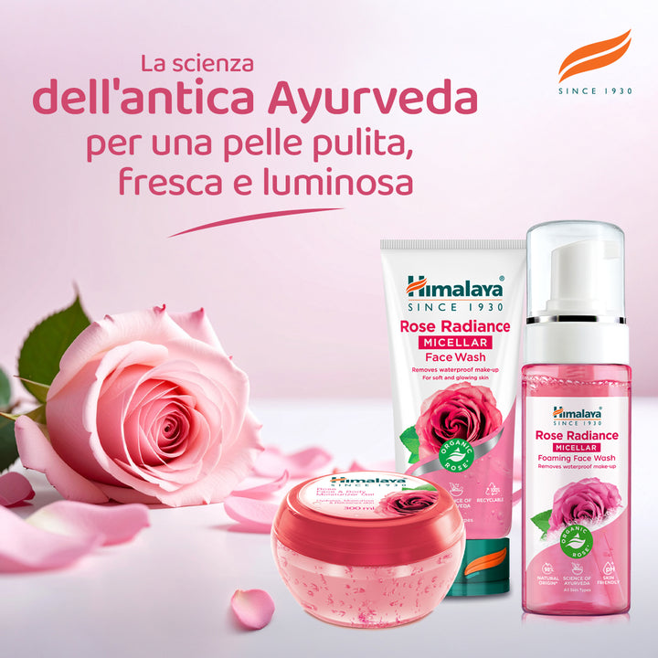 HIMALAYA DETERGENTE VISO MICELLARE ILLUMINANTE ALLA ROSA 150ML
