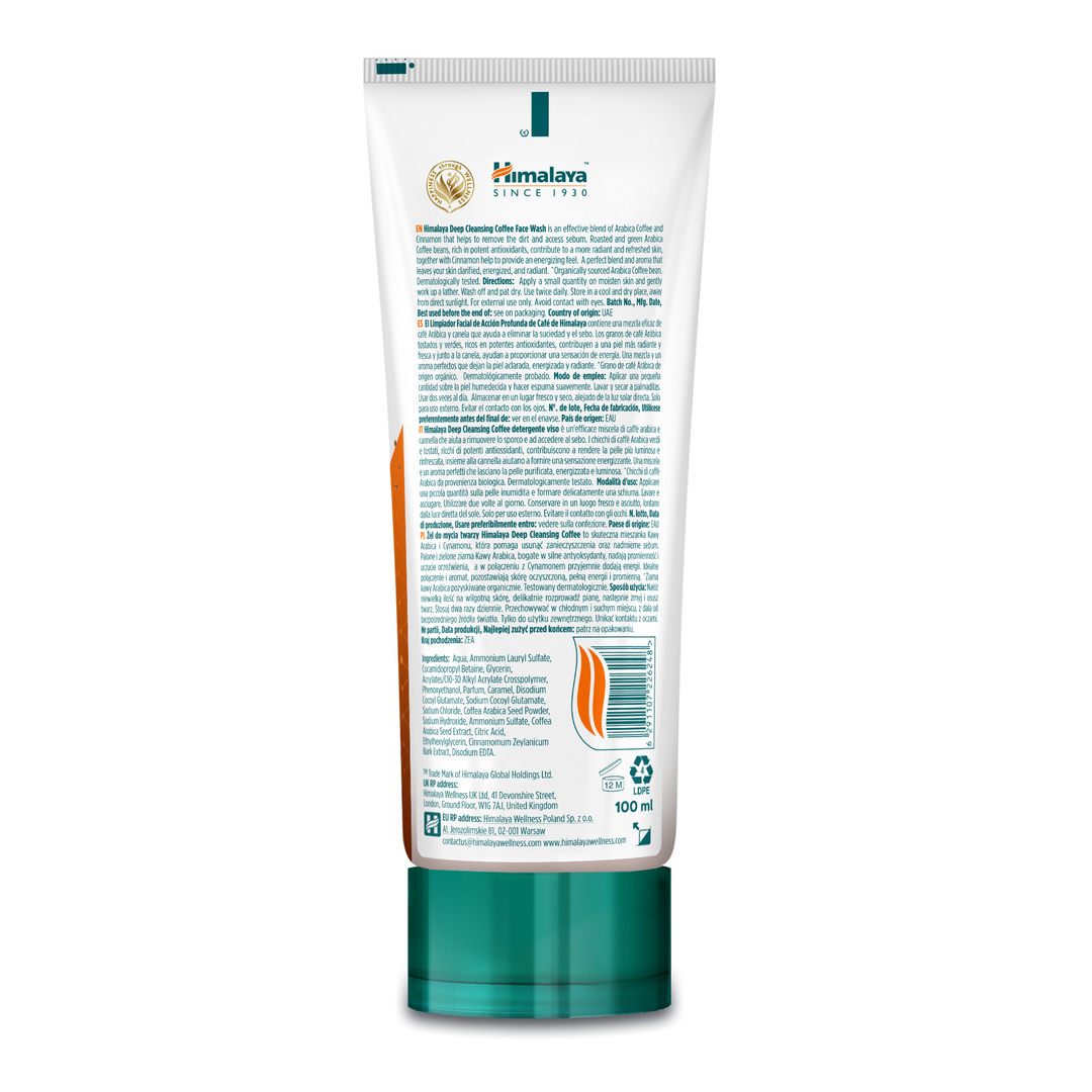 Himalaya Gel detergente viso al caffè ad azione profonda 100 ml