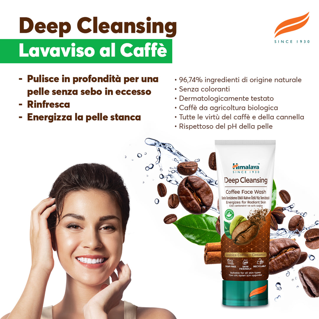 Himalaya Gel detergente viso al caffè ad azione profonda 100 ml