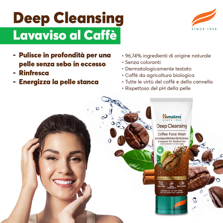 Himalaya Gel detergente viso al caffè ad azione profonda 100 ml