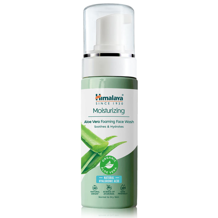 Himalaya Detergente viso schiumogeno idratante all'aloe vera, 150 ml