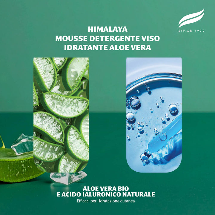 Himalaya Detergente viso schiumogeno idratante all'aloe vera, 150 ml