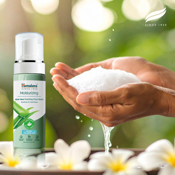 Himalaya Detergente viso schiumogeno idratante all'aloe vera, 150 ml