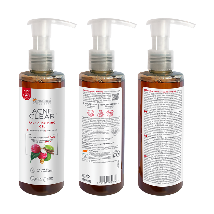 Himalaya Acne Clear+ Gel detergente viso