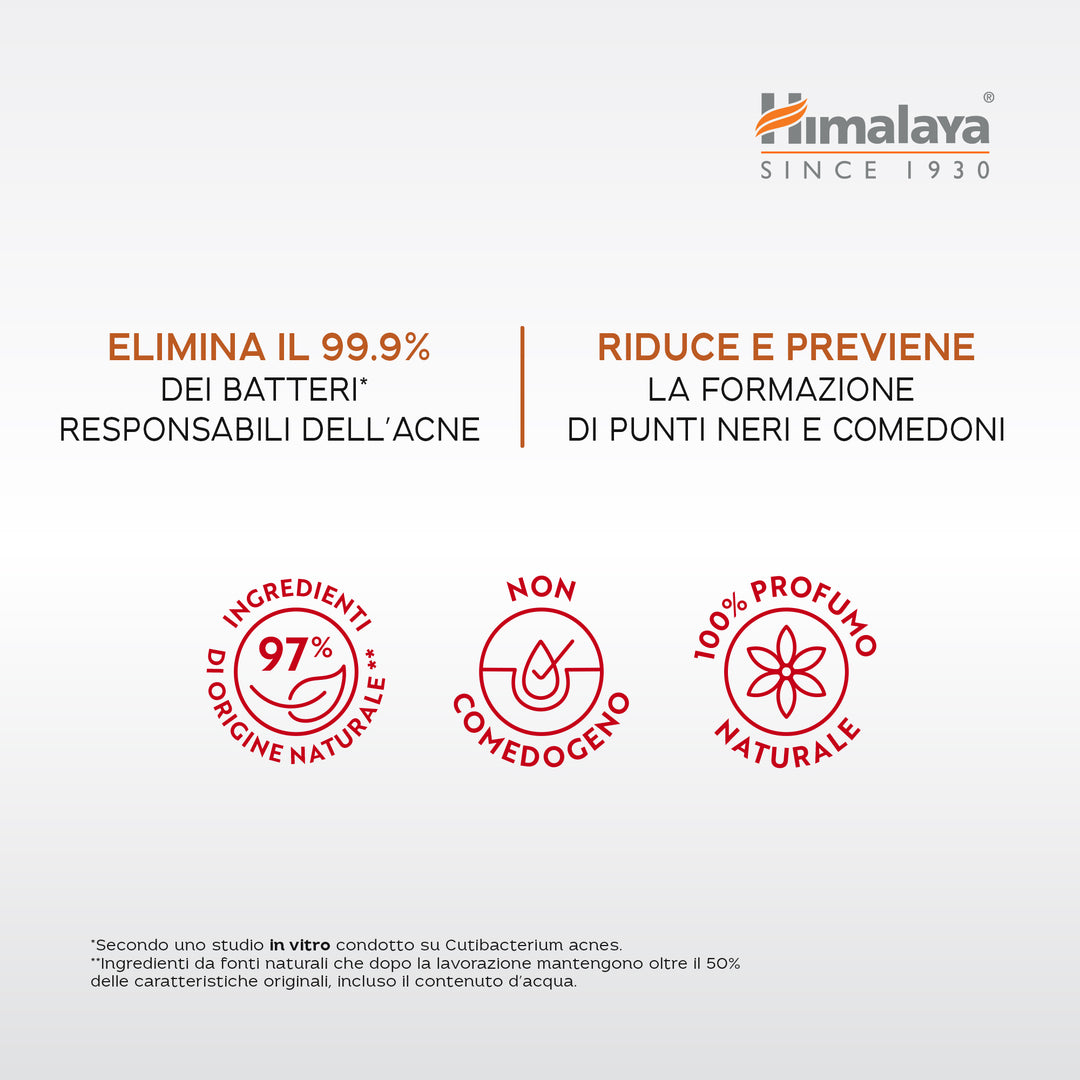 Himalaya Acne Clear+ Gel detergente viso