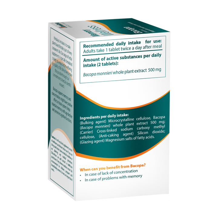 Himalaya Memory Wellness Focus Bacopa (Brahmi) - 60 Compresse