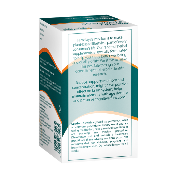 Himalaya Memory Wellness Focus Bacopa (Brahmi) - 60 Compresse