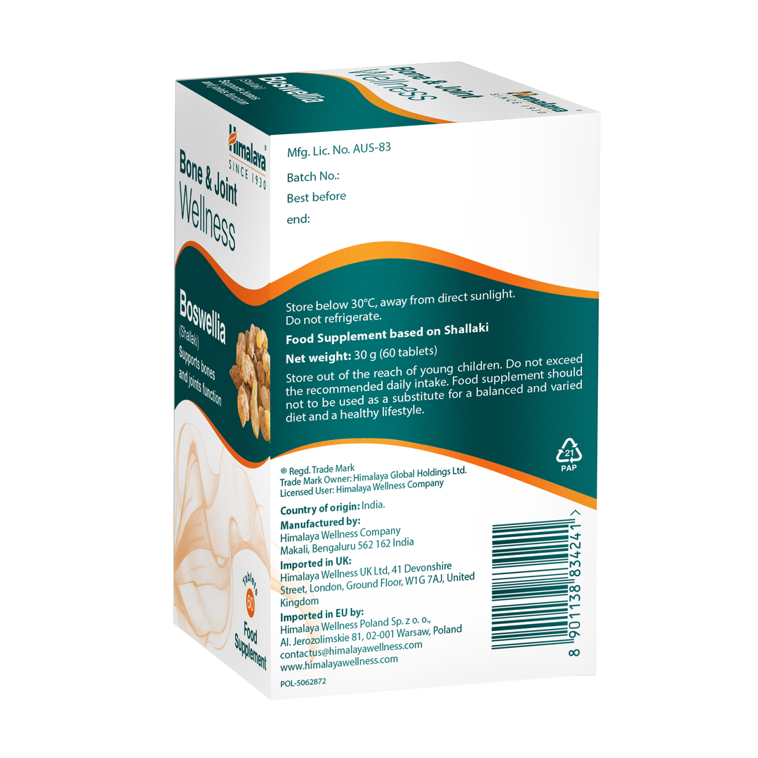 Himalaya Bone & Joint Wellness Boswellia - 60 Compresse