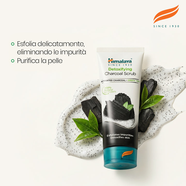 Scrub disintossicante al carbone vegetale