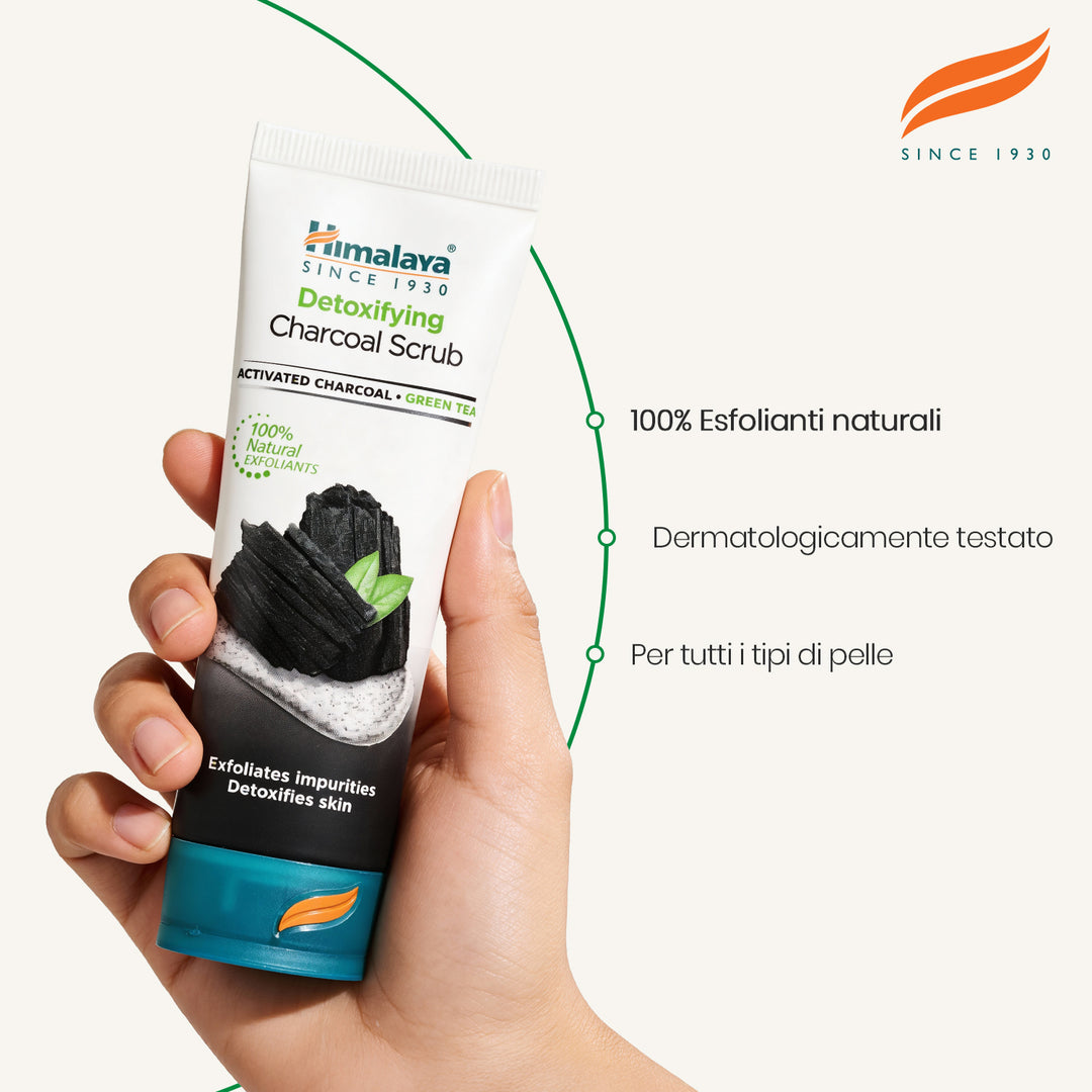 Scrub disintossicante al carbone vegetale