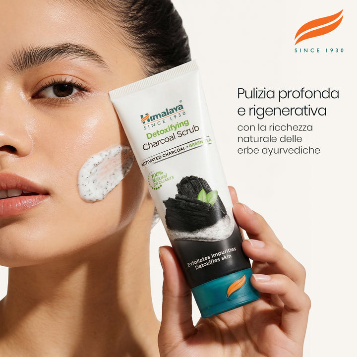 Scrub disintossicante al carbone vegetale