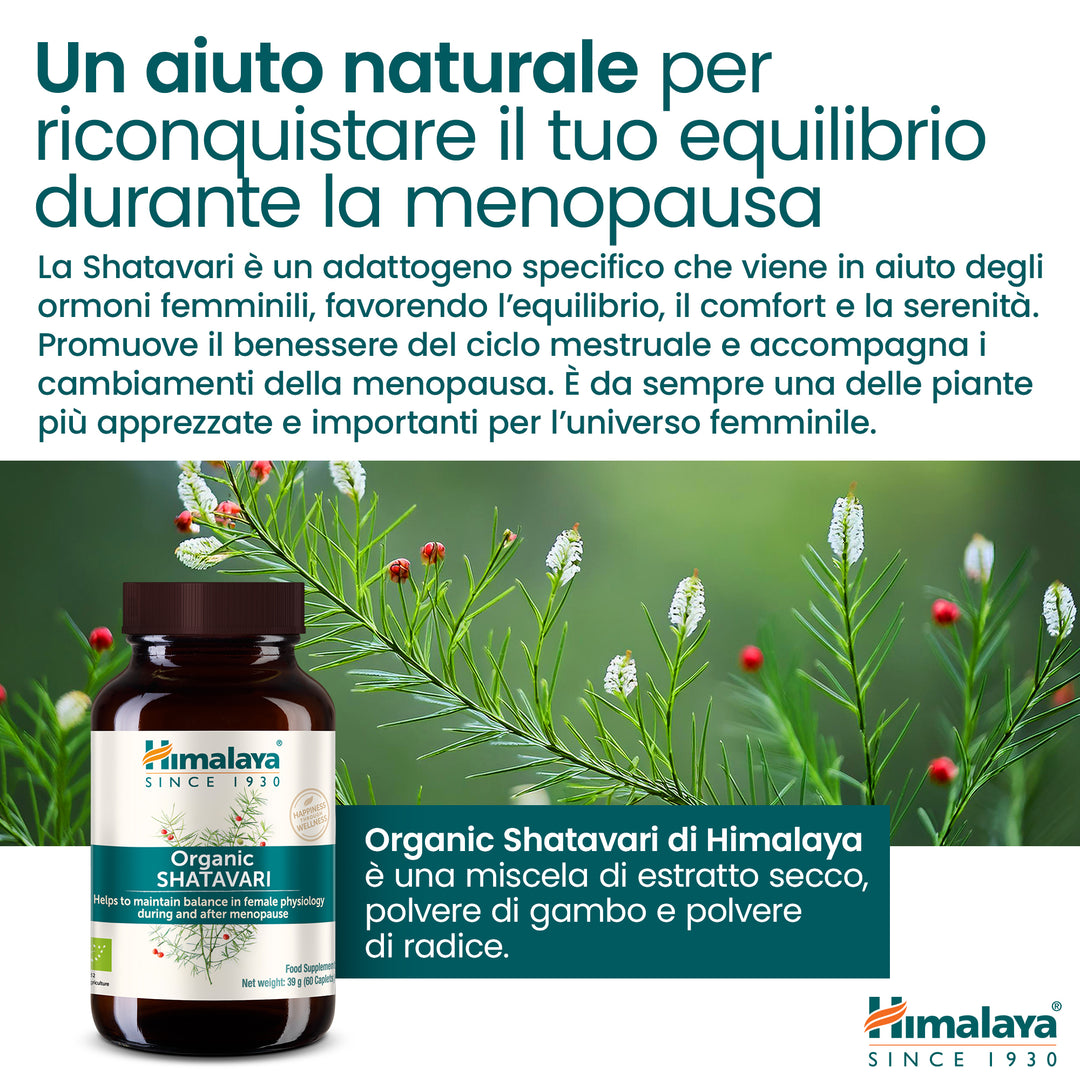Himalaya Organic Shatavari 60 compresse