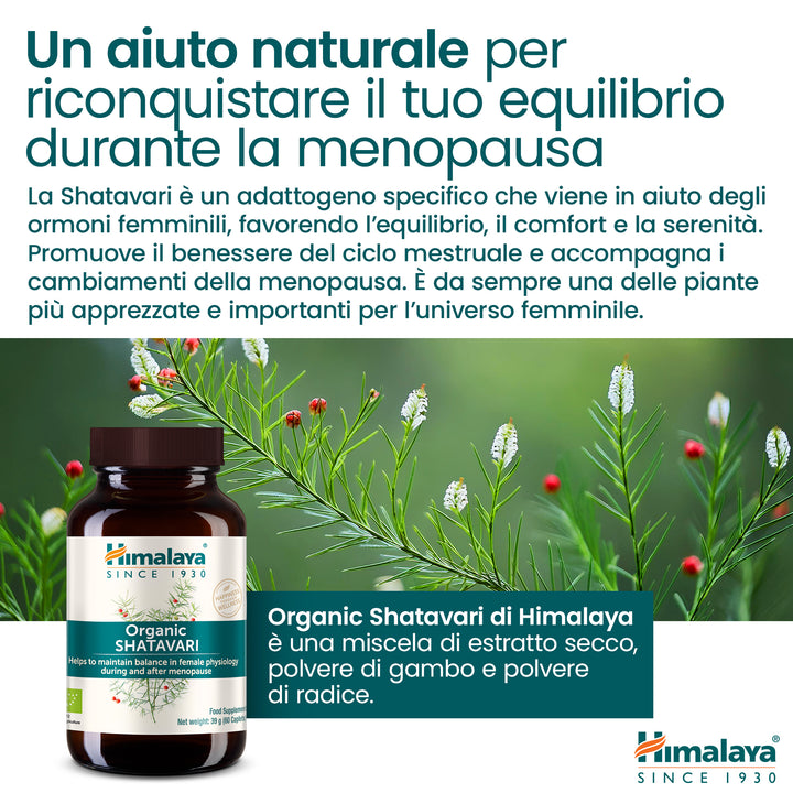 Himalaya Organic Shatavari 60 compresse