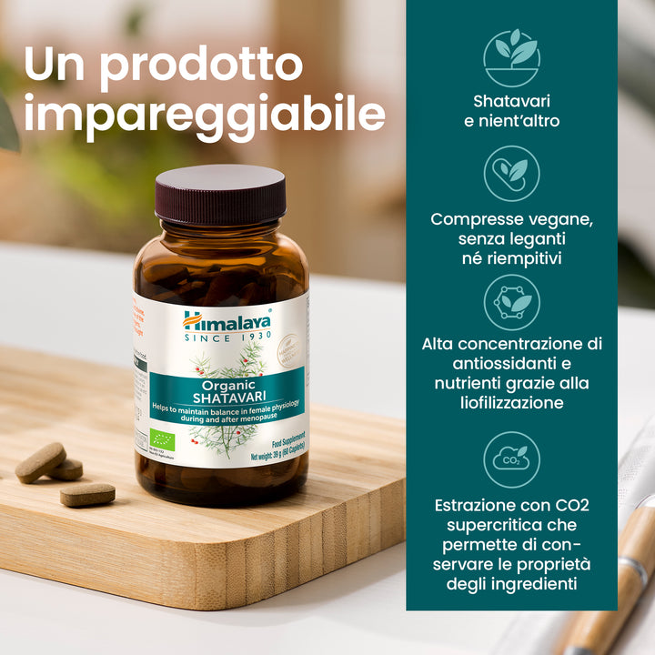 Himalaya Organic Shatavari 60 compresse