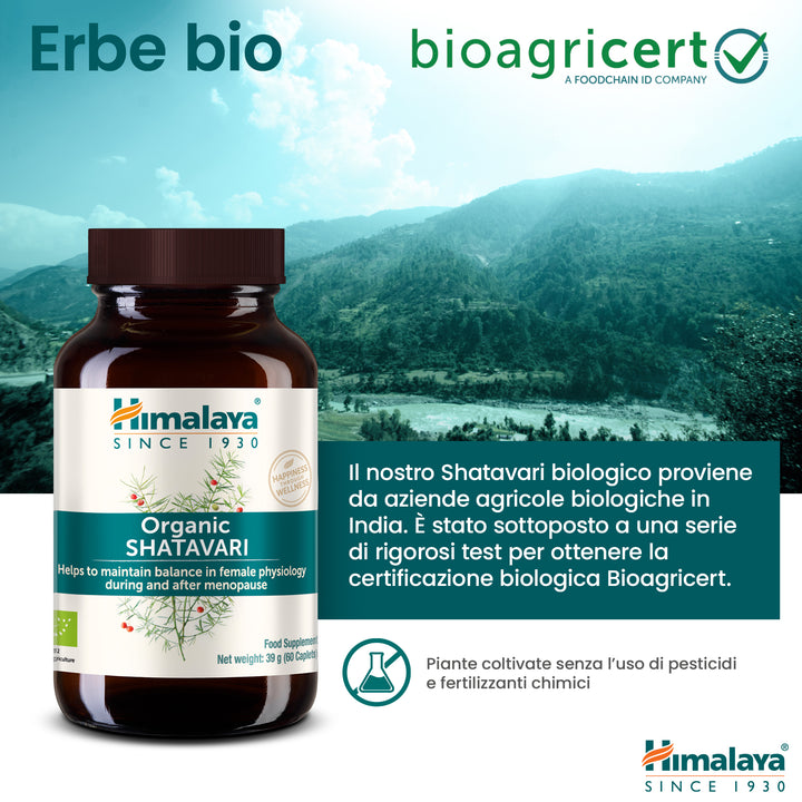 Himalaya Organic Shatavari 60 compresse