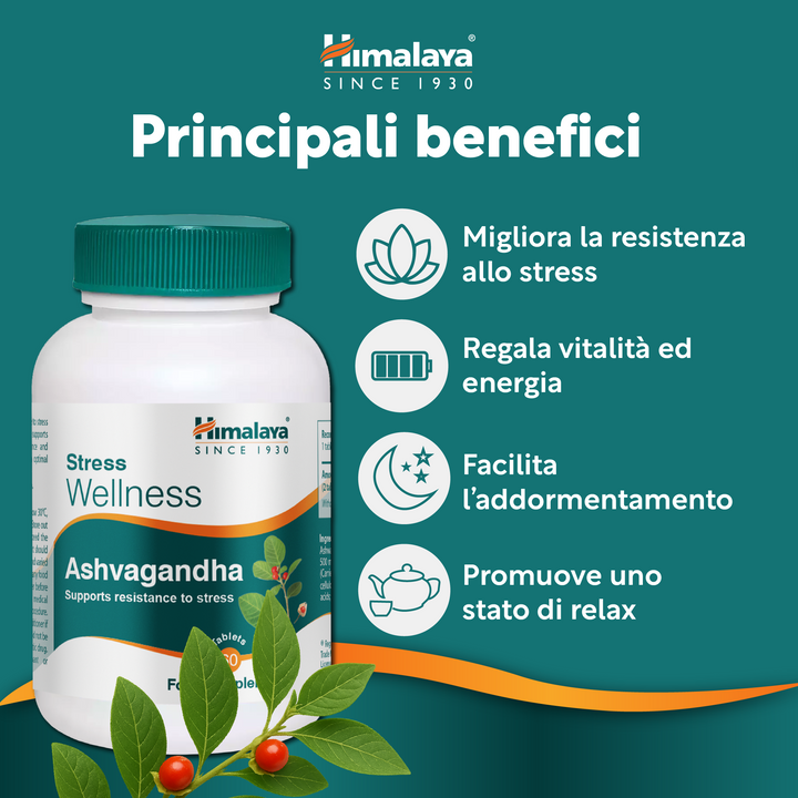 Himalaya Stress Wellness Ashvagandha - 60 Compresse